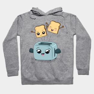 Cute Kawaii Toast and Toaster Hoodie